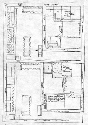 Pianta del castello nel 1679.