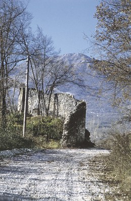 Resti del castello di Montereale.