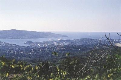 Panoramica sul golfo di Trieste.