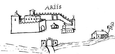 Ariis in un disegno seicentesco, collezione Joppi, Biblioteca Civica, Udine