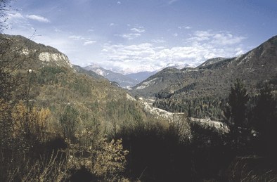 Panorama sul Degano.