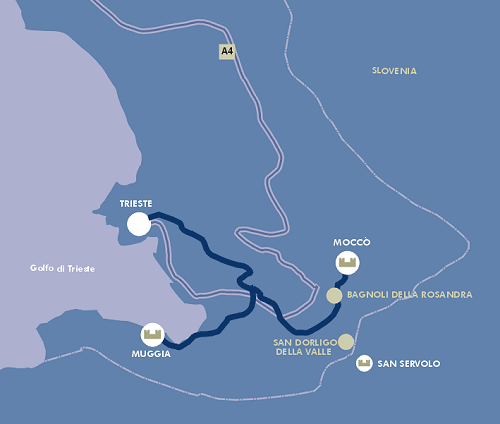 Mappa itinerario 7 - Terra di confine